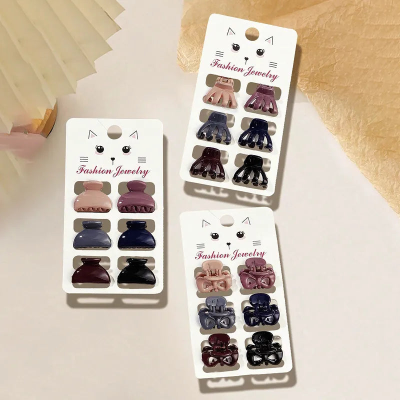 Cute Preppy Style Simple Style Women's Semicircle Bow Knot Plastic Hair Clip Hair Claws