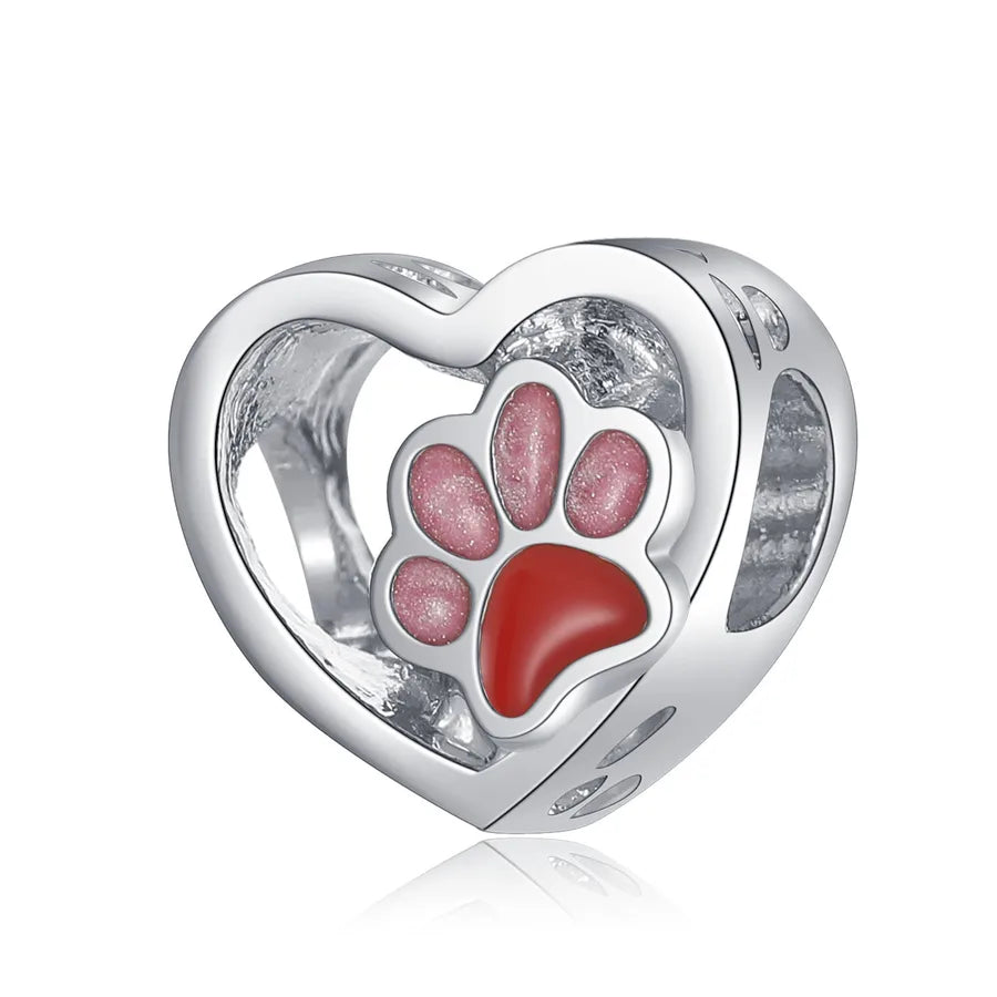 20 PCS/Package Diameter 10mm Alloy Letter Heart Shape Flower Beads