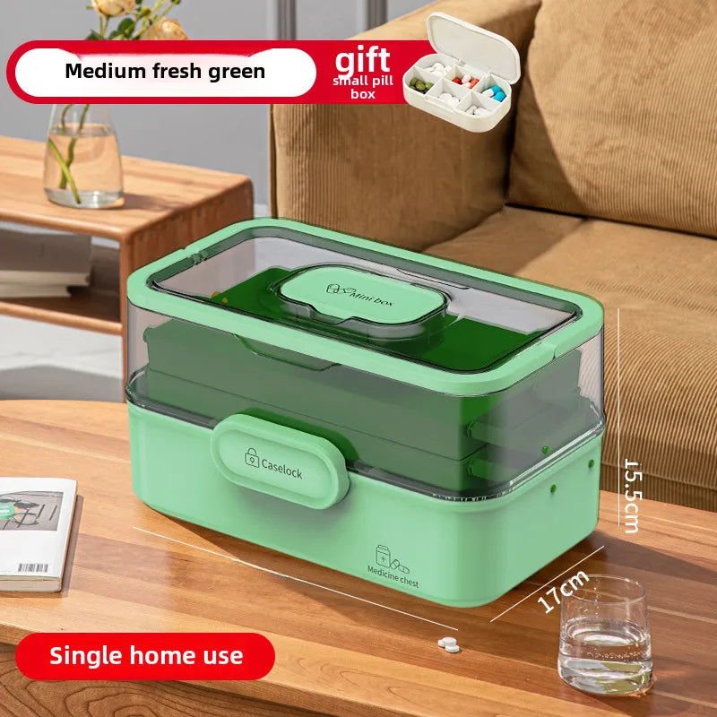 Medicine box Family medicine box household large capacity children's medicine multi-layer medical storage box first aid box small medicine box