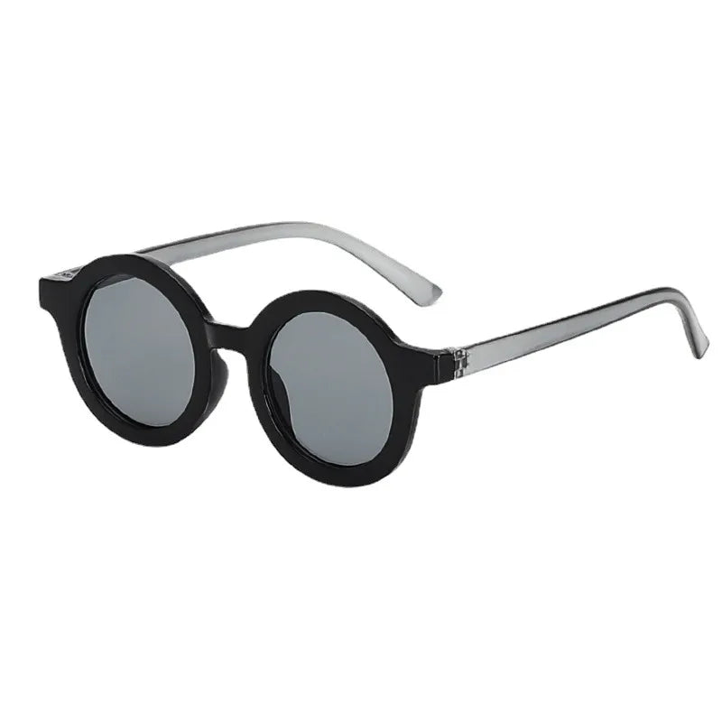 New Retro Round Frame Children's Sunglasses Anti-Blue Ultraviolet Trendy Men's Sunglasses Danish Frosted Multicolor Glasses