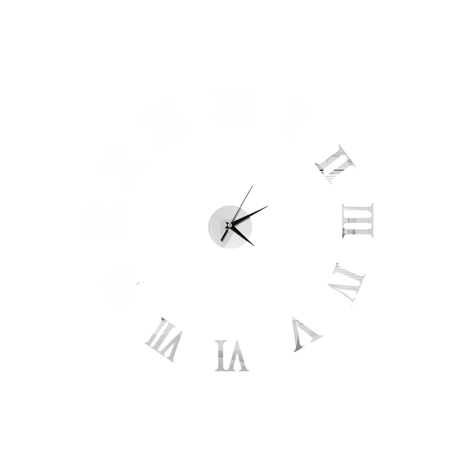 explosions simple clock fashion wall clock DIY wall clock mirror wall stickers clock Roman numeral clock