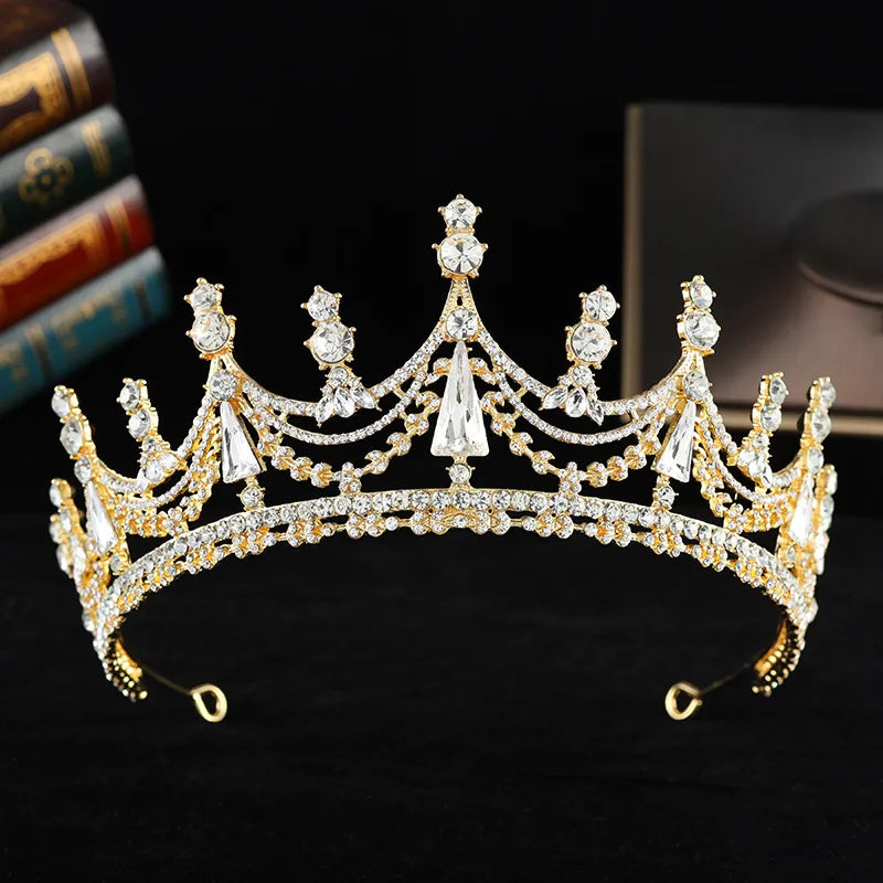 Women's Elegant Crown Alloy Diamond Crown