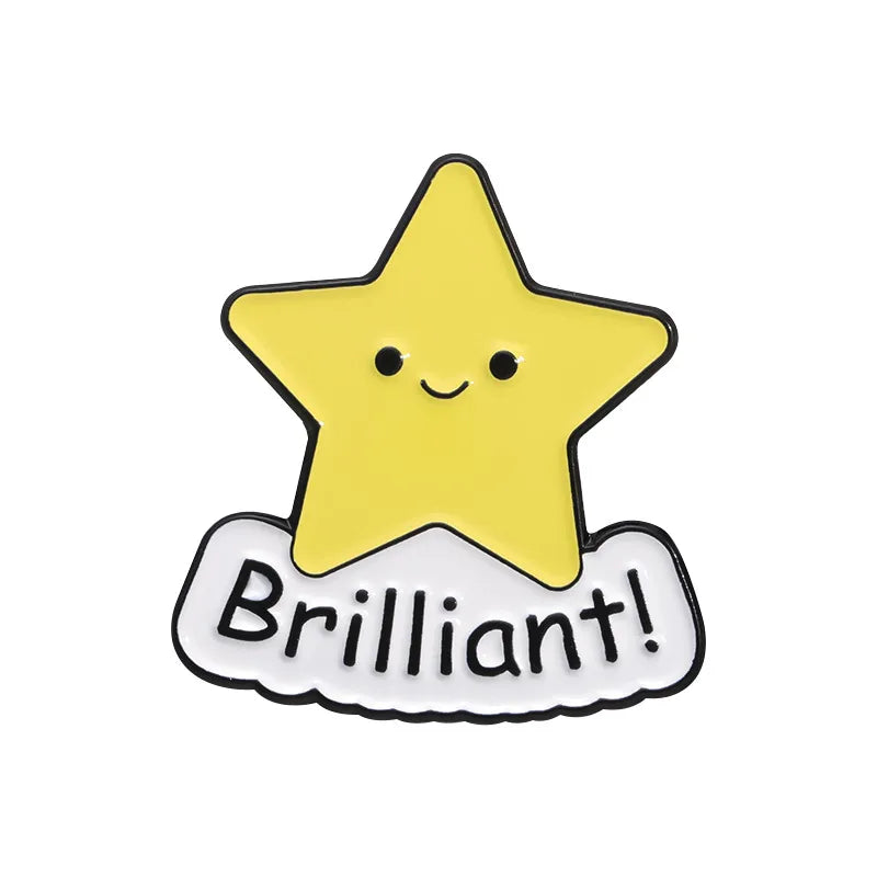 Cartoon Style Cute Sweet Pin Star Watermelon Alloy Plating Unisex Brooches