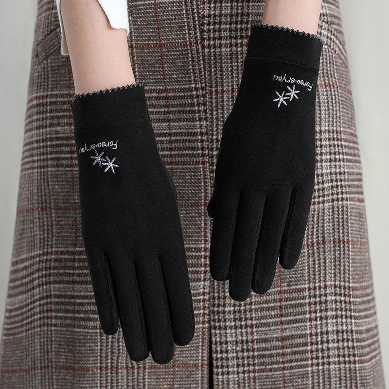 Women's Basic Simple Style Solid Color Gloves