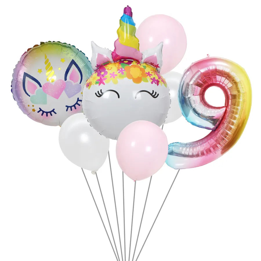 cute rainbow star  aluminum film home party carnival balloons