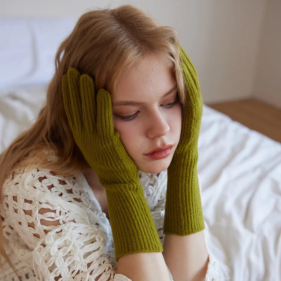 Women's Simple Style Solid Color Gloves