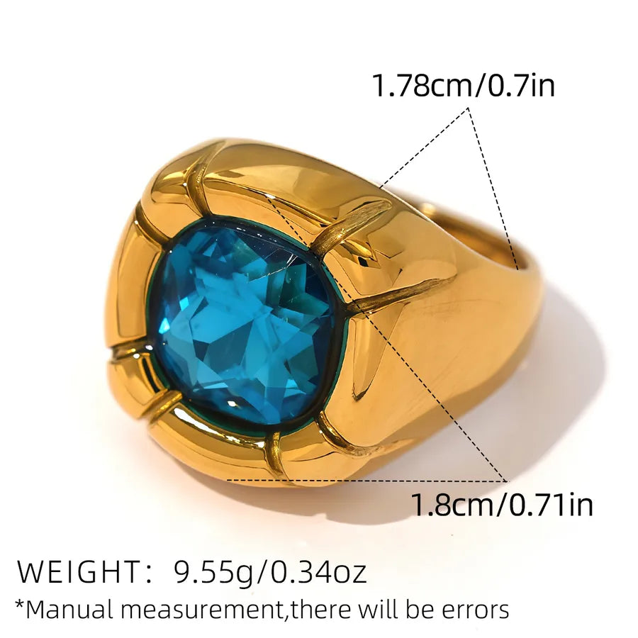 Wholesale Jewelry Vacation Beach Starfish 304 Stainless Steel 18K Gold Plated Rings
