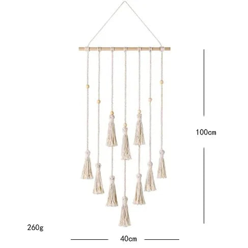 exclusive supply factory hand-woven tassel tapestry simple modern home decoration B & B hotel wall hanging