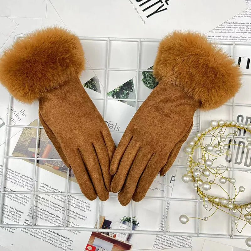 women's elegant sweet solid color gloves 1 pair
