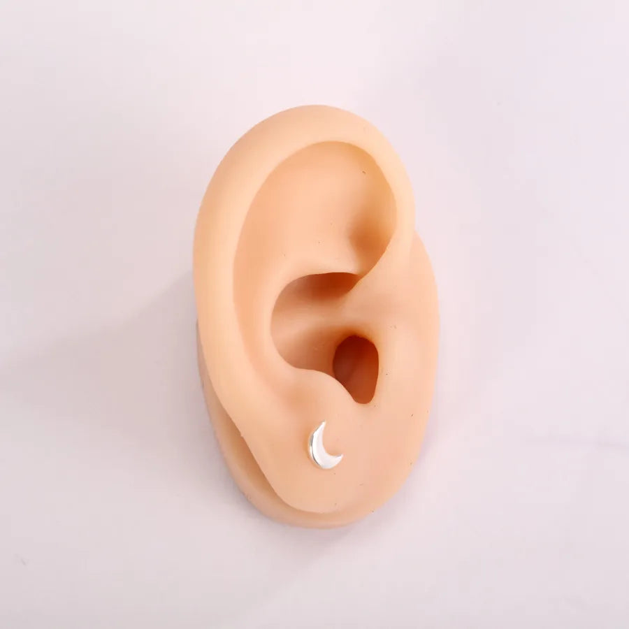 silicone simulation fake ear facial features teaching practice props nose mouth navel stud ring accessories display stand model