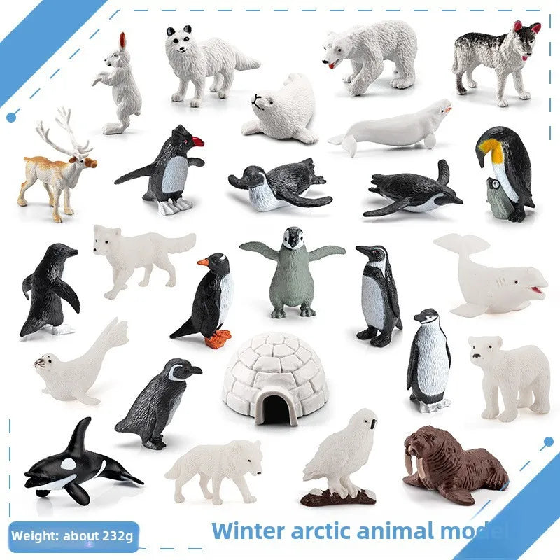 simulation mini farm poultry chicken duck goose cow gold small animal miniature model sand table ornaments wholesale