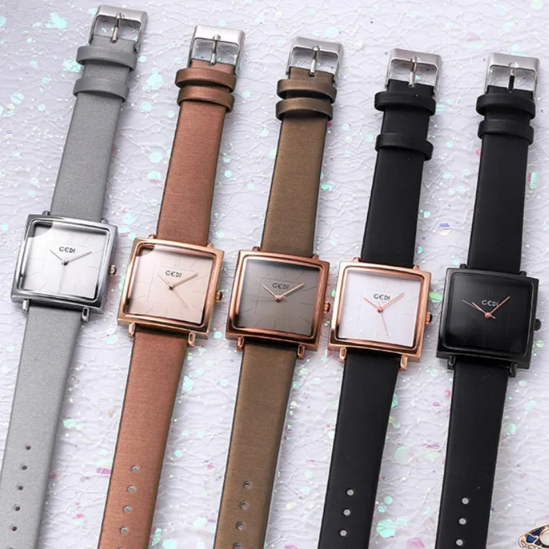 Simple Style Solid Color Buckle Quartz Watch Women's Watches