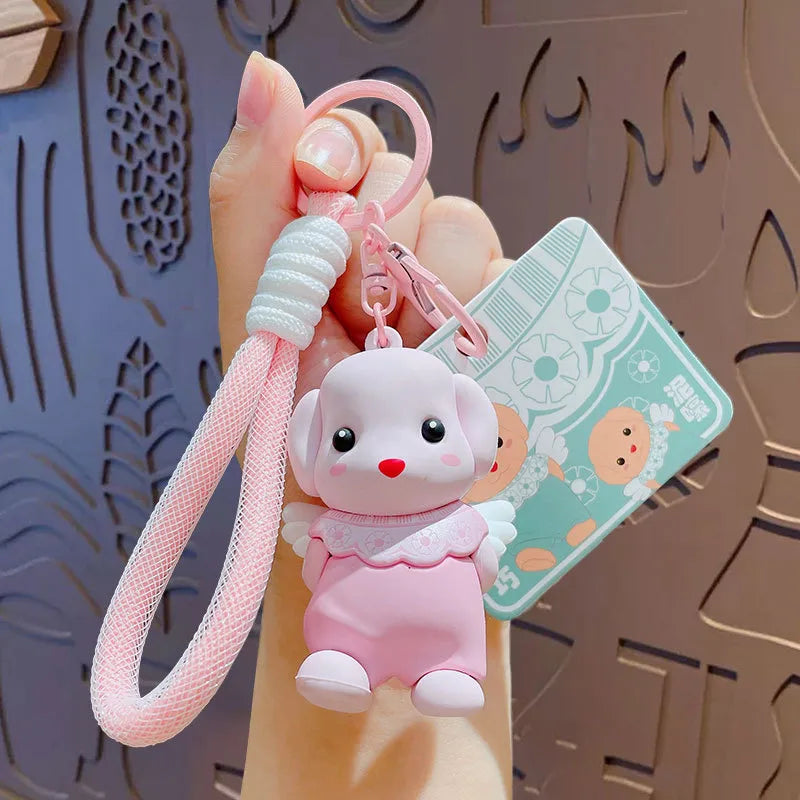 1 Piece Cute Cartoon Character PVC Unisex Bag Pendant Keychain
