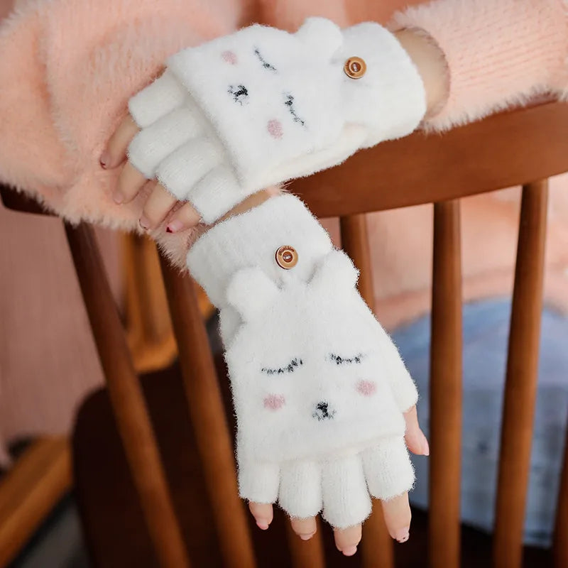unisex simple style solid color gloves 1 set