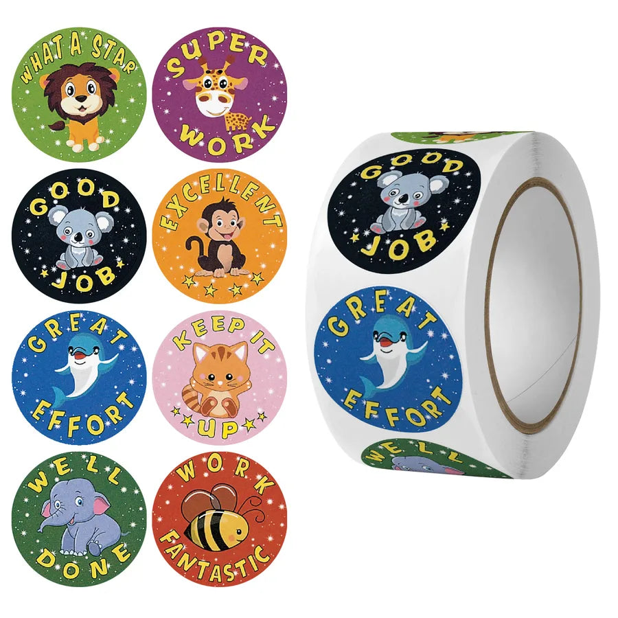 animal cartoon letter school festival copper plate sticker cute adhesive tape