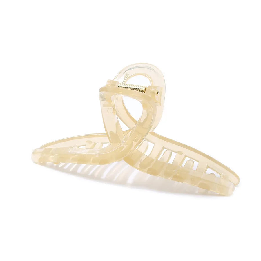 women's lady solid color resin stoving varnish hair claws