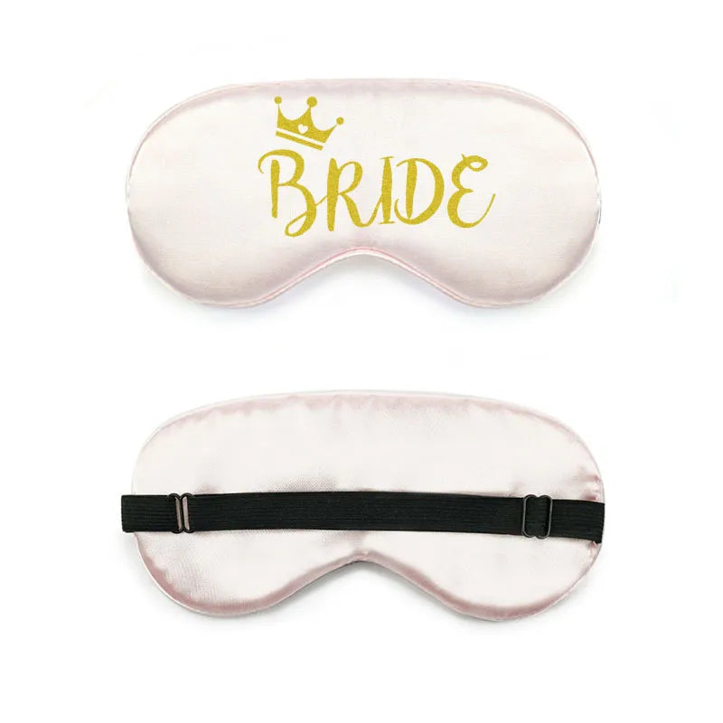 bride and bridesmaid artificial silk eye shield adjustable elastic wedding game bridesmaid gift