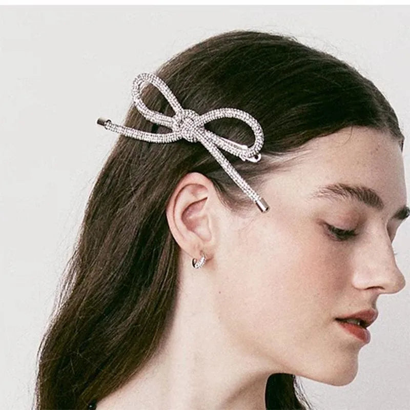 Elegant Sweet Women's Bow Knot Alloy Hair Clip