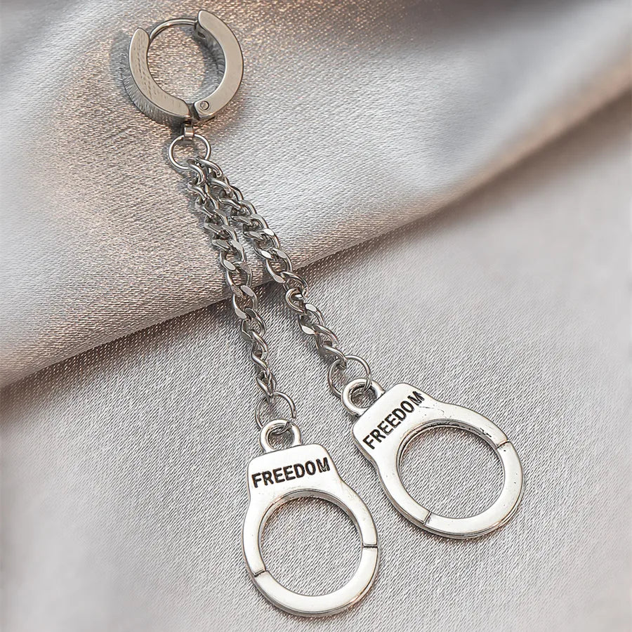 1 piece fashion geometric stainless steel alloy earrings