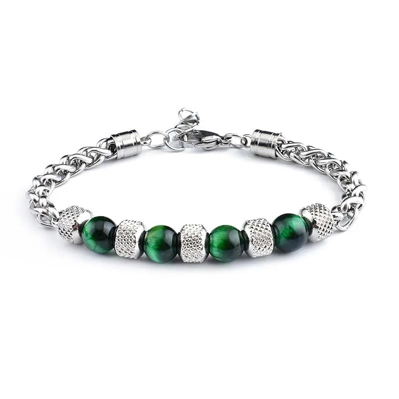 fashion geometric titanium steel polishing bracelets