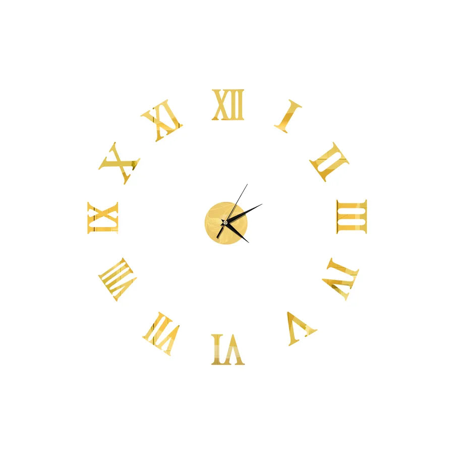 explosions simple clock fashion wall clock DIY wall clock mirror wall stickers clock Roman numeral clock