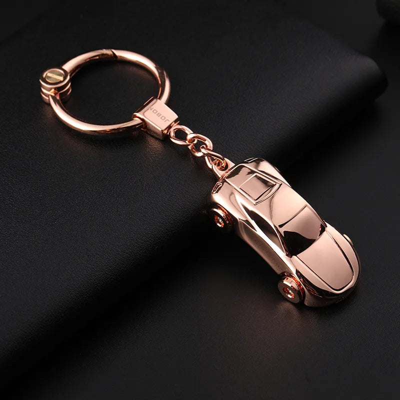 jobon Zhongbang car keychain female South Korea cute couple key pendant creative small gift with LED light