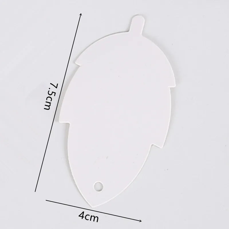 Fixed wholesale retro shaped cowhide Cardboard DIY graffiti bookmark label gift packaging bag tag message card