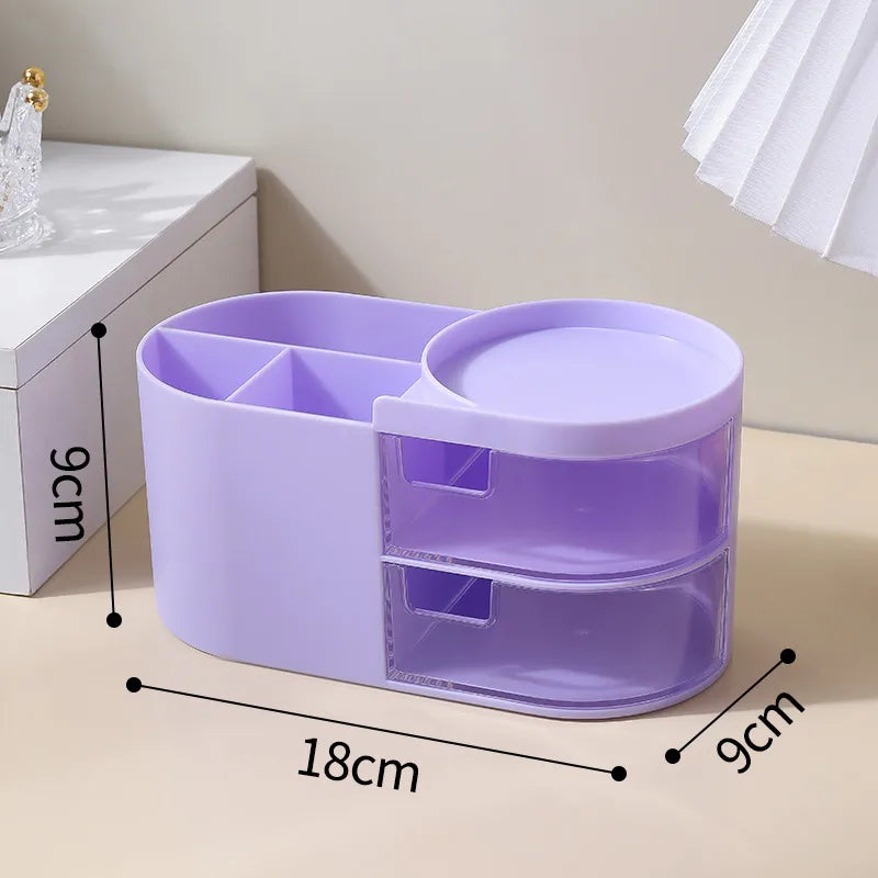 Solid Color PS Plastic Simple Style Storage Box