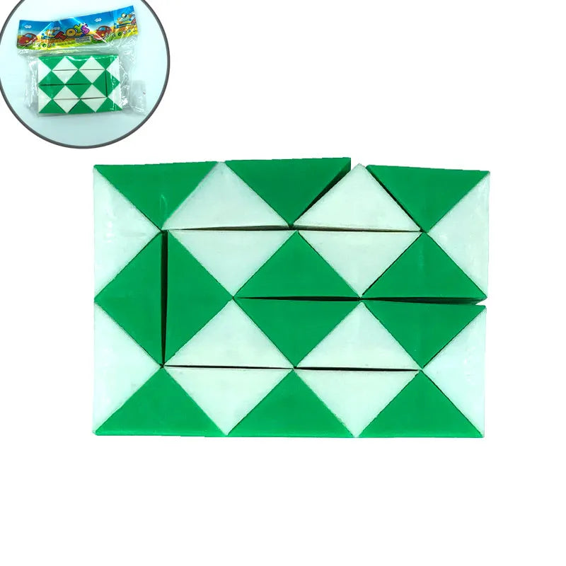 fashion children's educational transformation magic snake folding cube capsule twist toy