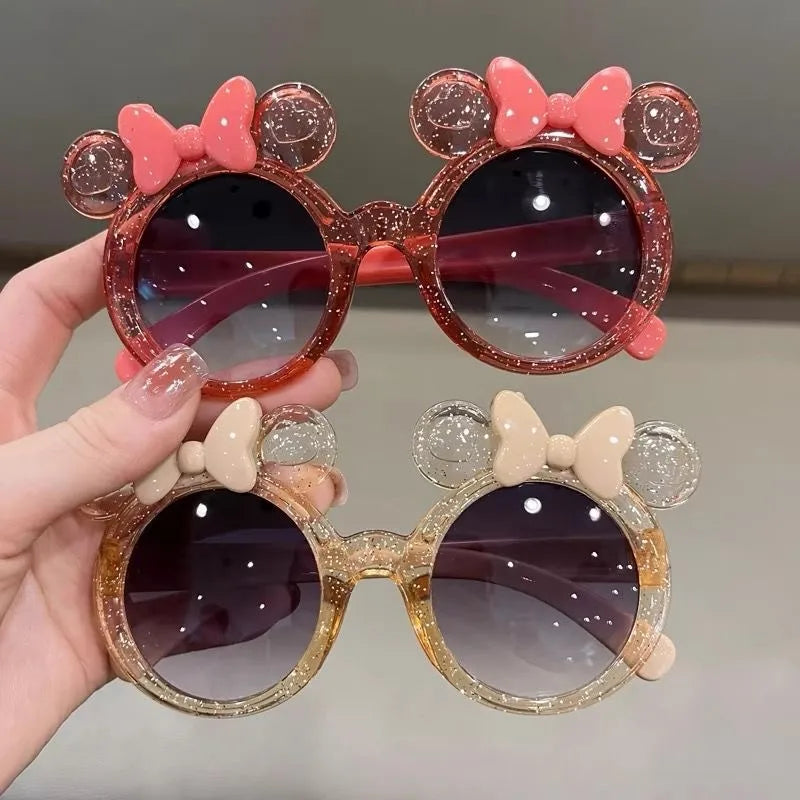 Cute Bow Sunglasses Anti-UV Glasses Starlight Sunglasses Girls Fashion Colorful Star Dot Children's Shape