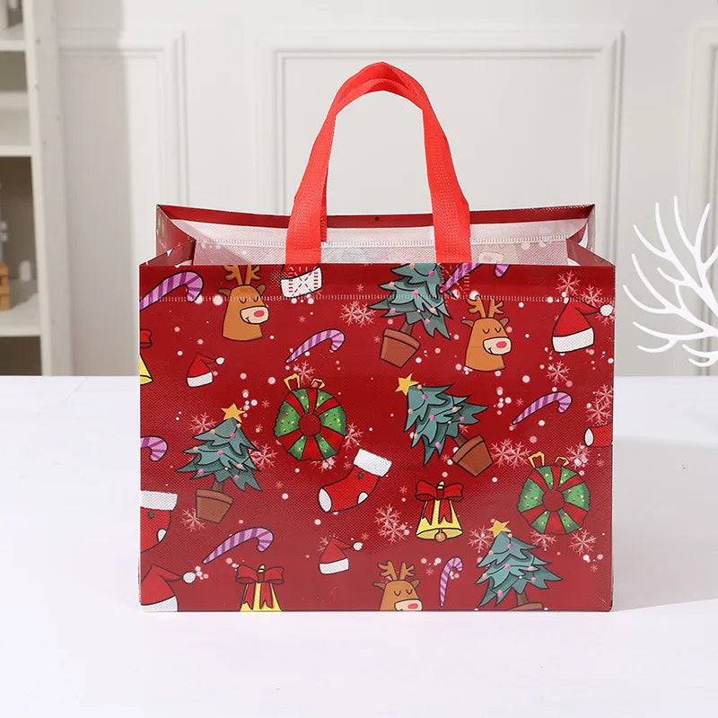 Christmas Cute Penguin Santa Claus Snowman Nonwoven Festival Gift Wrapping Supplies