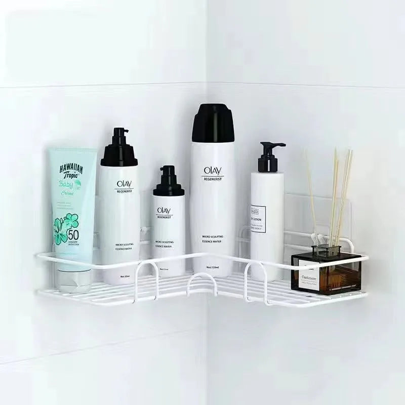 Casual Vacation Solid Color Iron Storage Rack