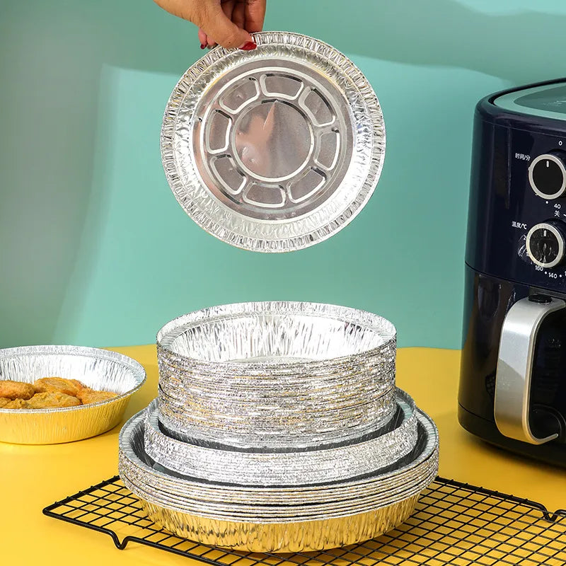 Disposable Air Fryer for Wholesalers for Oven Use Special Tin Paper Plate Special Aluminum Foil Bowl for Rice