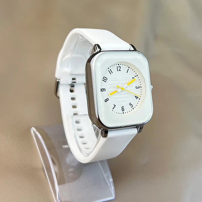 Casual Solid Color Buckle Quartz Women's Watches