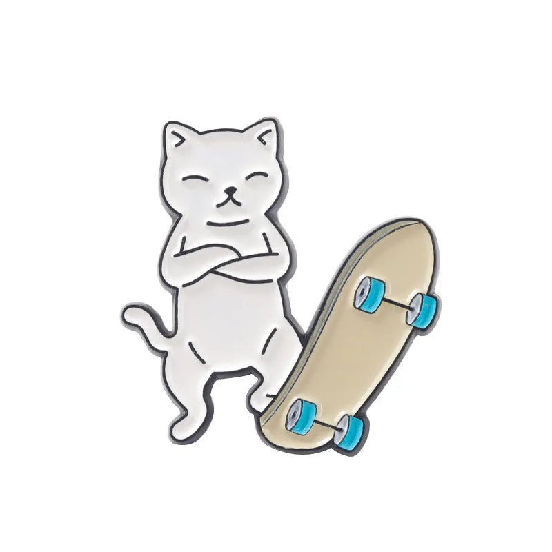 Cartoon Style Pin Animal Alloy Stoving Varnish Unisex Brooches
