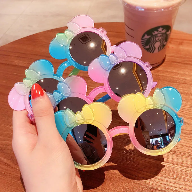 Children's Sunglasses, Cute Princess Fashion Gradient Cartoon Sunglasses for Boys and Girls, Colorful Sun Protection and Trendy Glasses