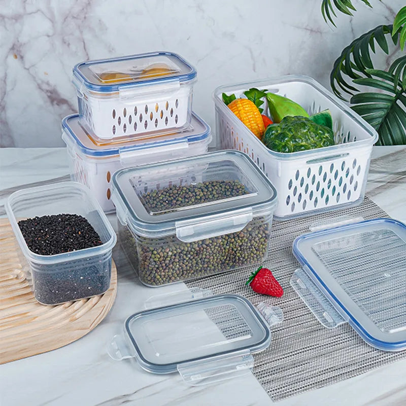 Simple Style Solid Color Plastic Storage Container Box