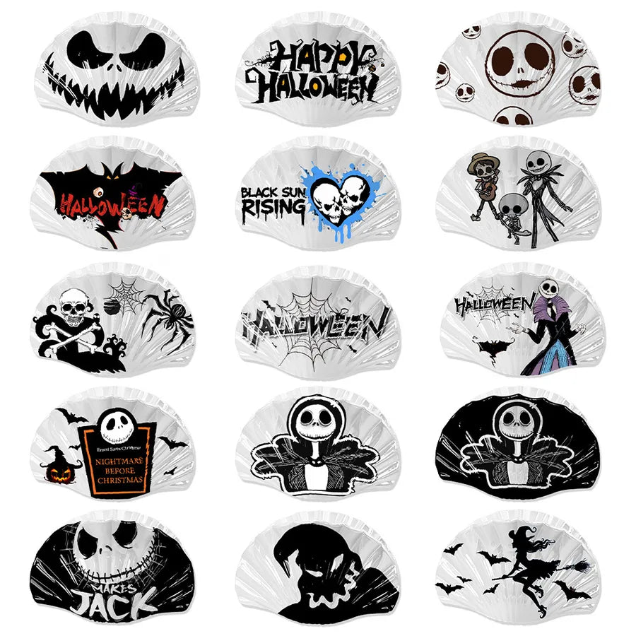 Halloween Shark Hair Clip Scary Skeleton Design Christmas Nightmare Before Christmas Ghost Hair Accessories Dark Style Acrylic