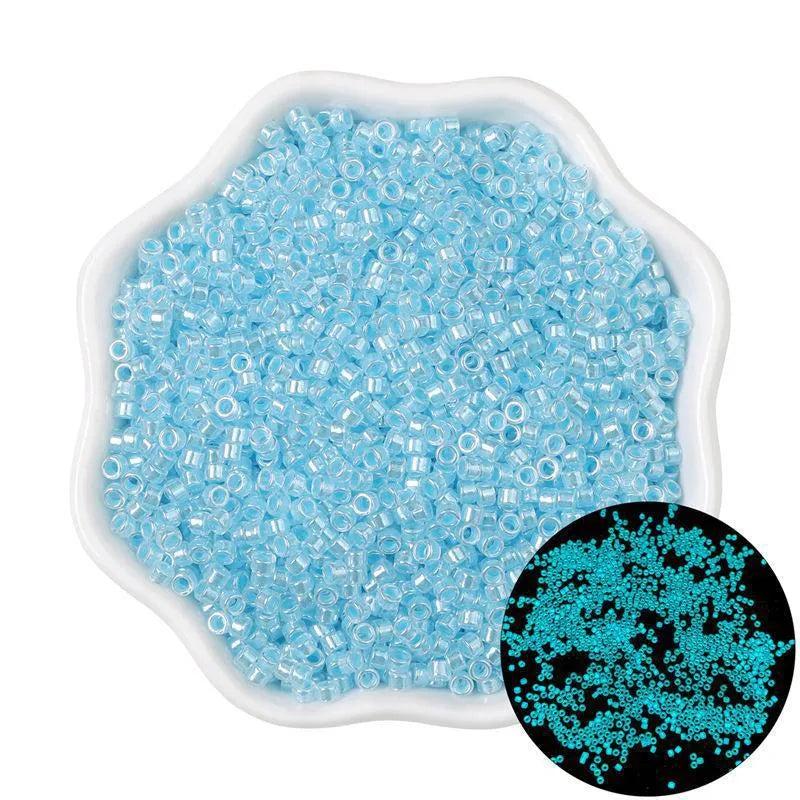 1 Pack Glass Solid Color Beads