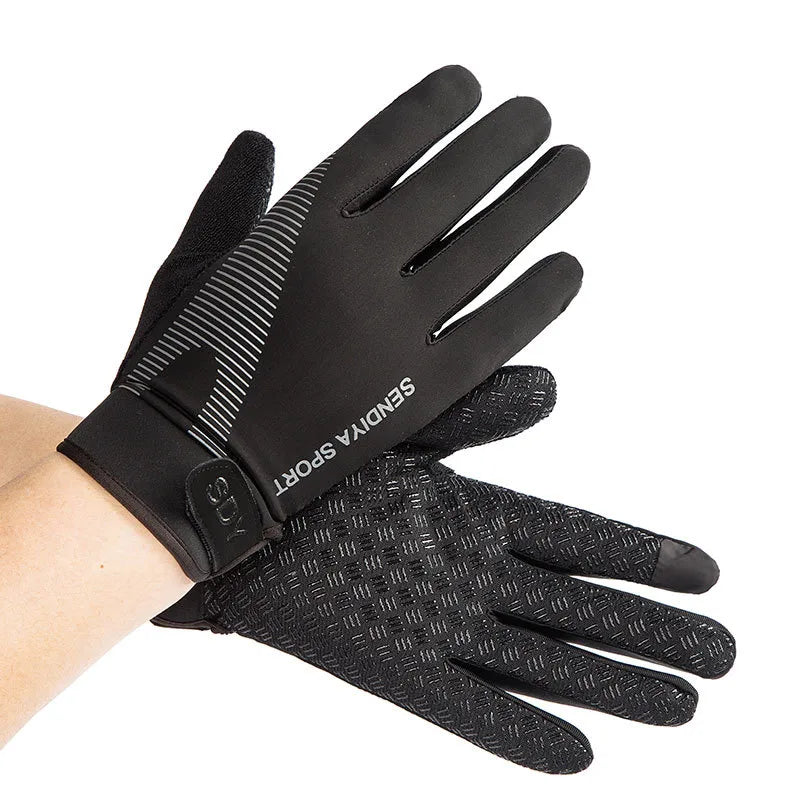 Summer Riding Gloves All Men and Women Thin Breathable Touch Screen Outdoor Sports Mountaineering Fitness Mountain Ice Silk Gloves