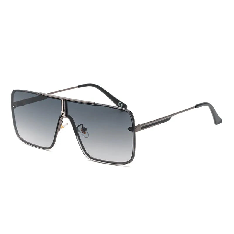 Casual Elegant Lady Solid Color Pc Square Full Frame Men's Sunglasses