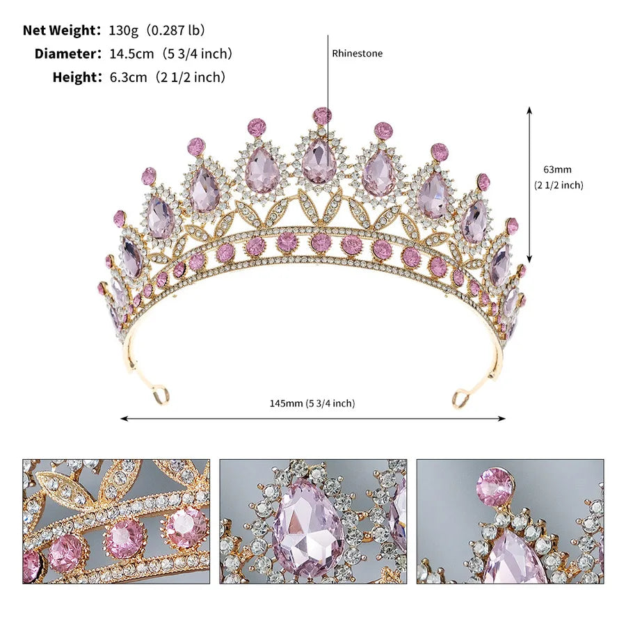 women's fashion crown rhinestone diamond
