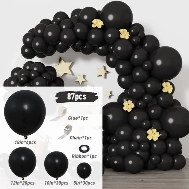 simple style solid color emulsion daily party balloons