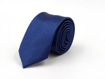 casual solid color polyester yarn unisex tie