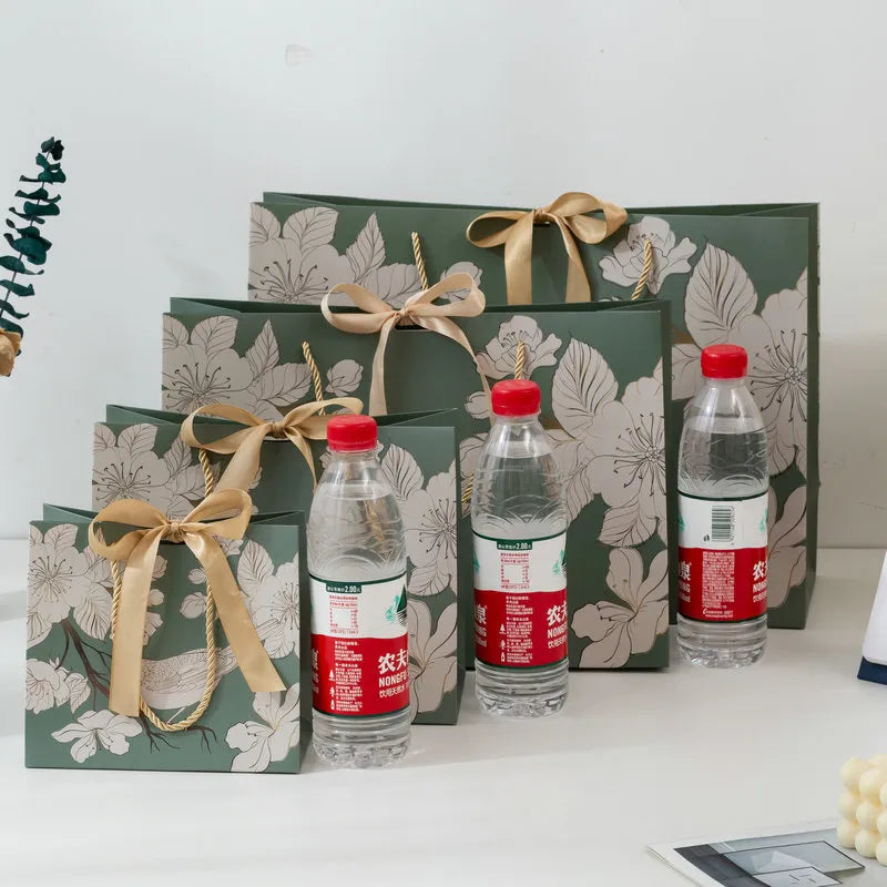 shopping packaging clothing gift jewelry portable kraft paper bags