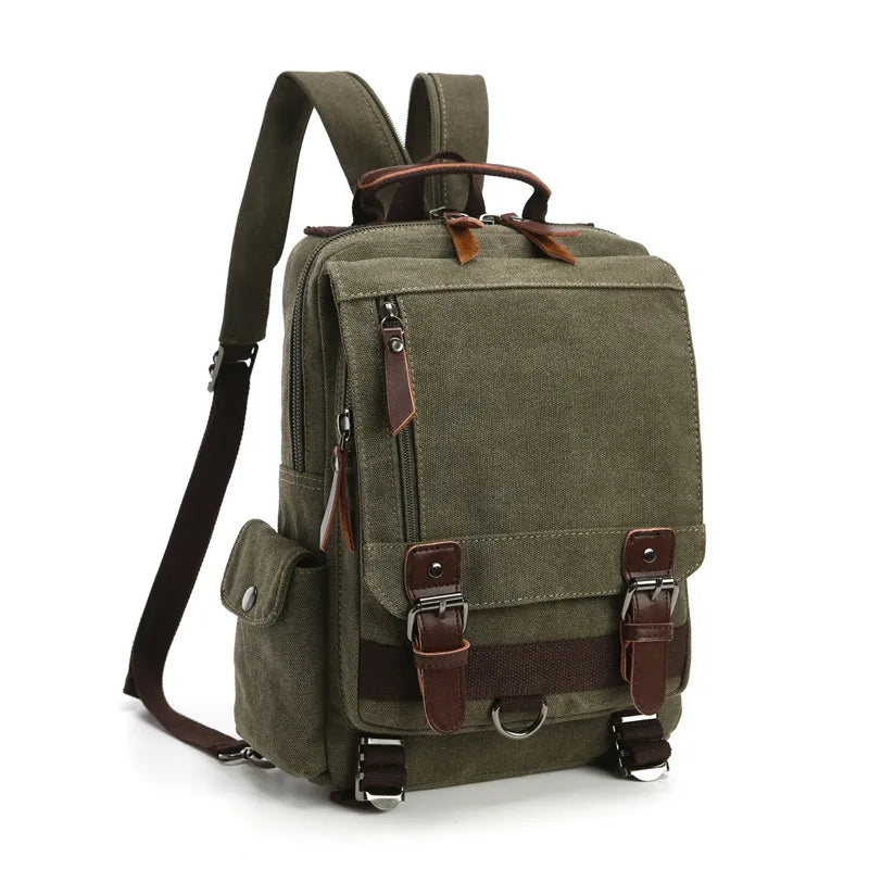 solid color casual travel hiking backpack