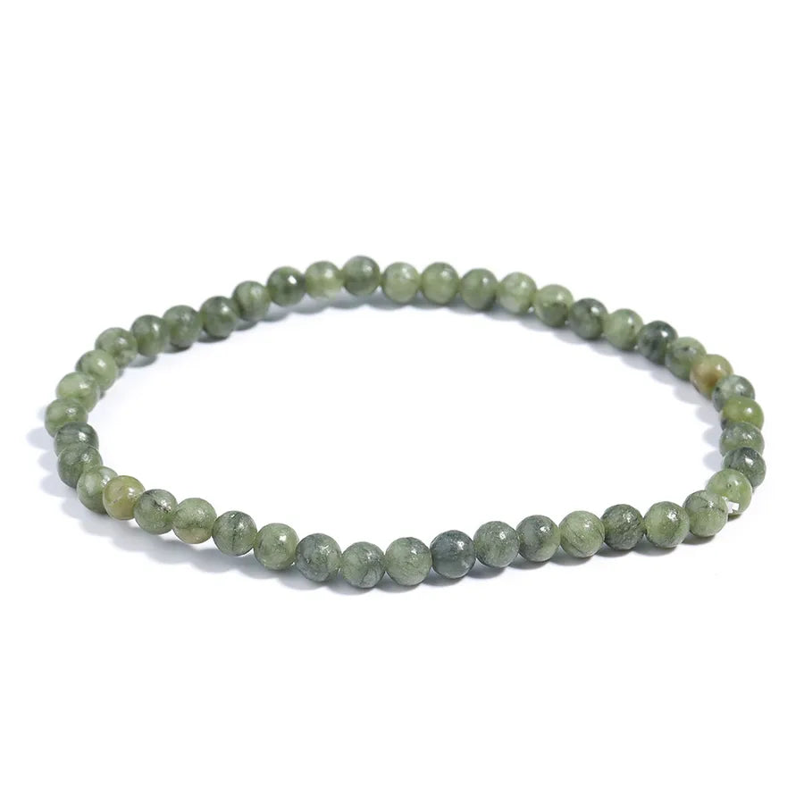Explosions 4mm Natural Stone Mini Energy Bracelet Women's Gone Beads Semi-precious Stacked Jewelry Bracelet