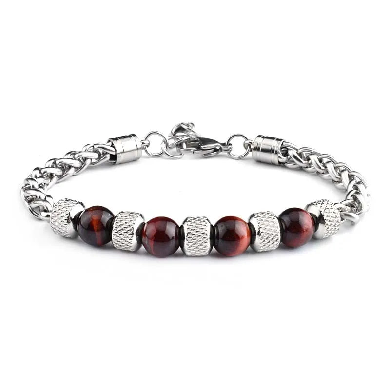 fashion geometric titanium steel polishing bracelets