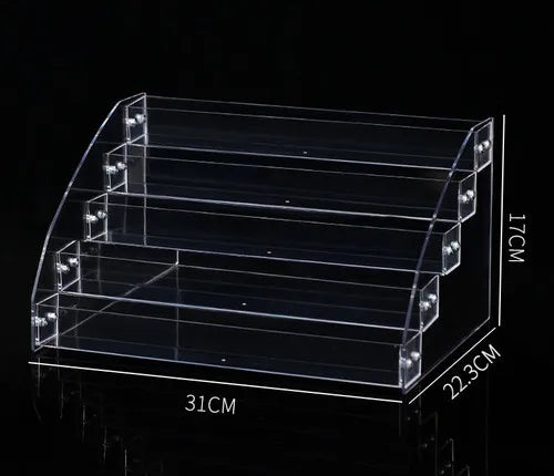 simple style trapezoid plastic metal jewelry display