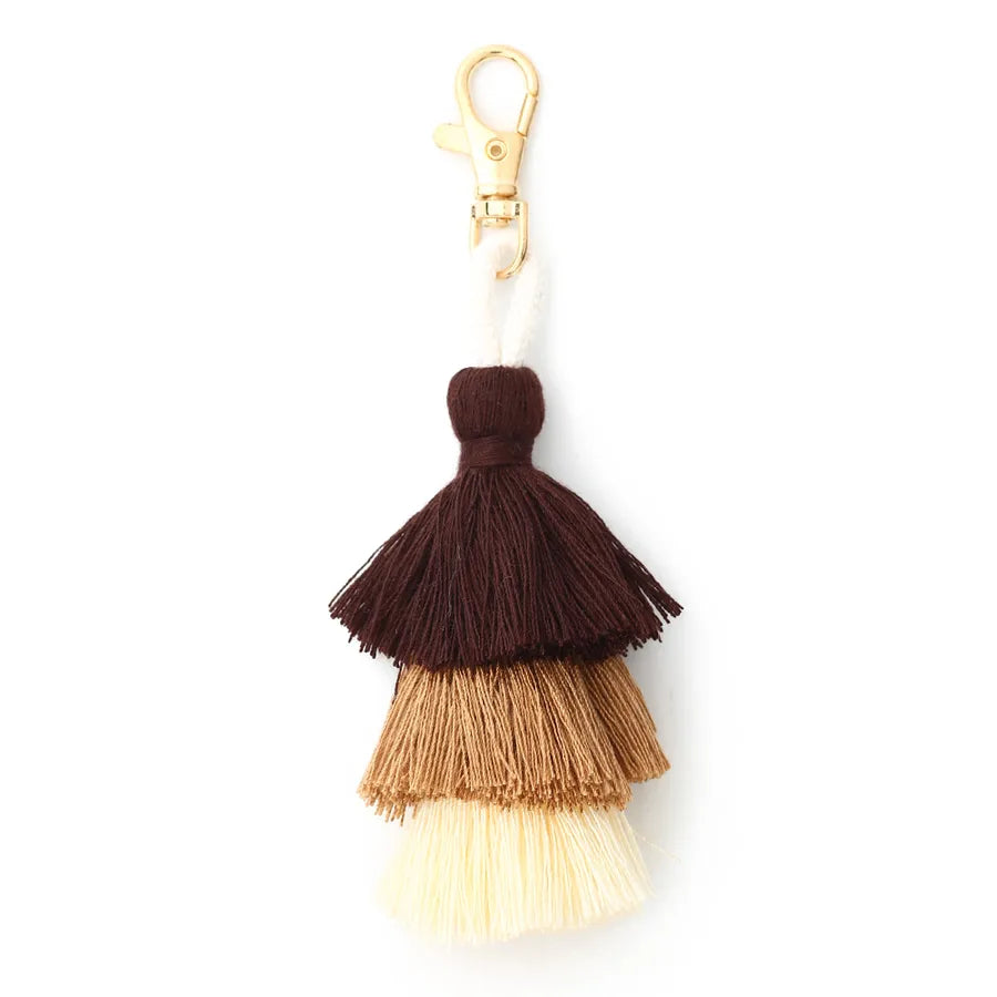Vacation Simple Style Multicolor Alloy Cloth Keychain
